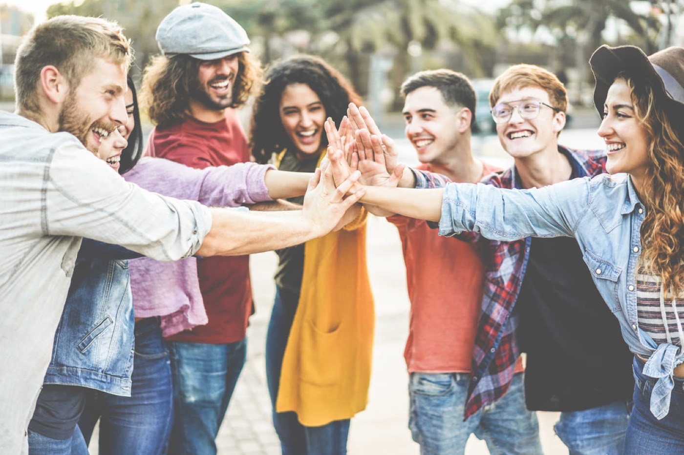Freunde und Nachbarn in der Community